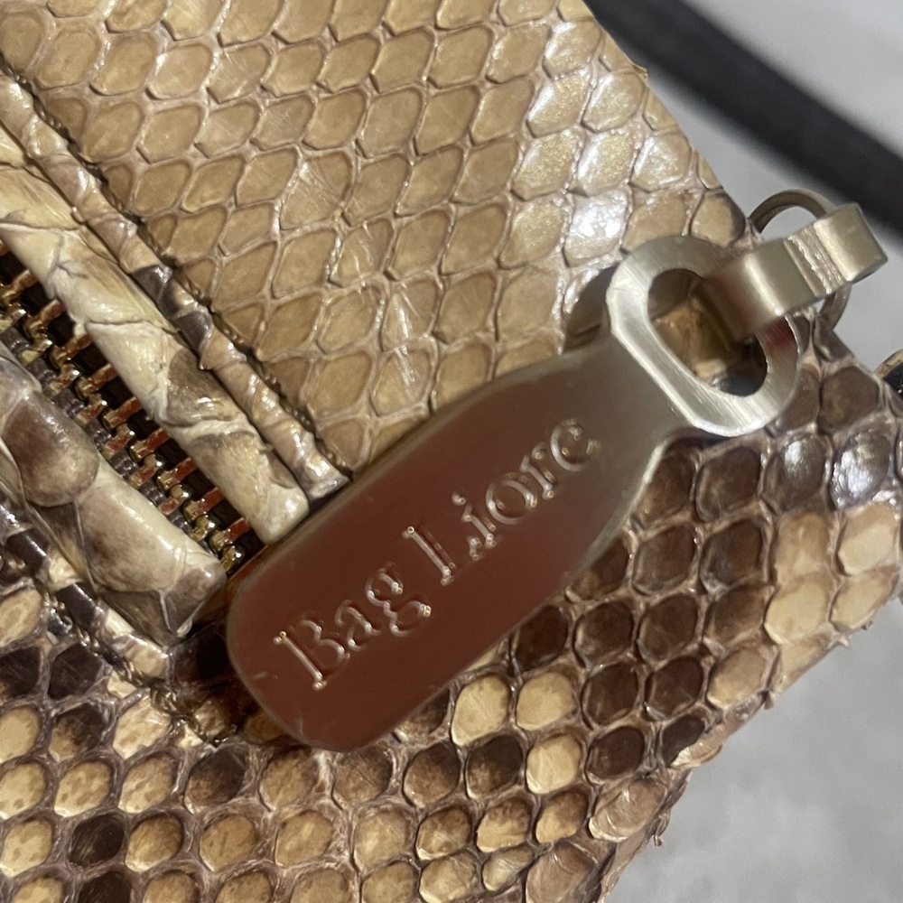 Bagliore Snakeskin Pattern Shoulder Bag - Picture 9 of 13